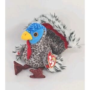 2000 Ty Beanie Baby "Lurkey" Retired Colorful Turkey BB33
